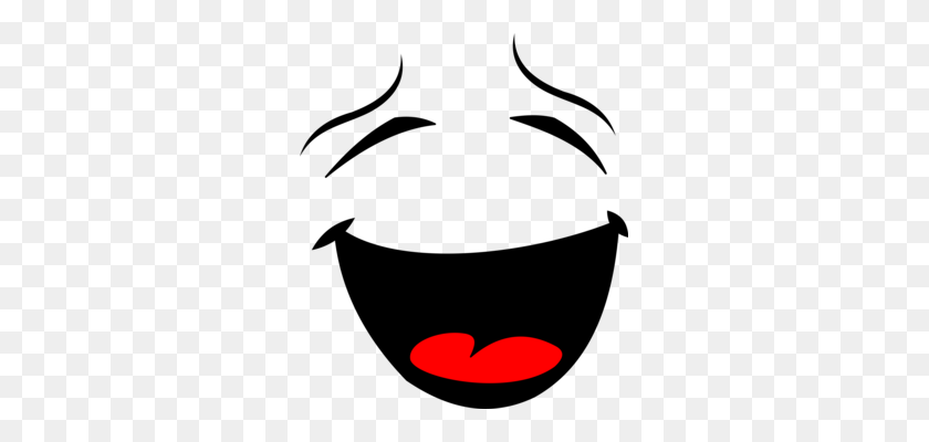 297x340 Smiley Emoticon Computer Icons Face - Laughing Clipart Black And White