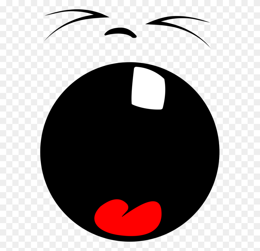 579x750 Smiley Emoticon Computer Icons Yawn Face - Yawn Clipart Black And White