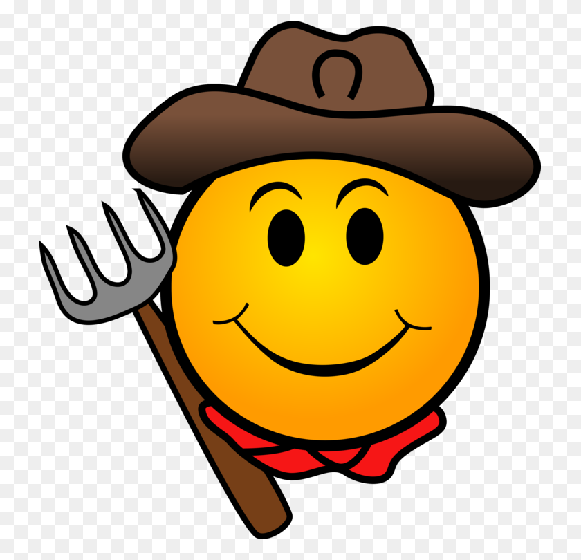 725x750 Smiley Emoticon Farmer Agriculture - Farmer Clipart Images