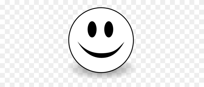 291x298 Smiley Face Clip Art Black And White - Black And White Emoji Clipart