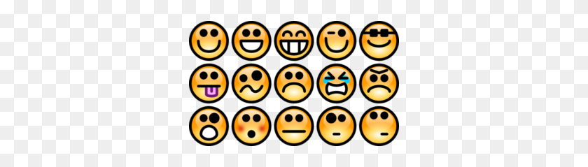 300x179 Smiley Face Clip Art Emotions - Smiley Clipart Free