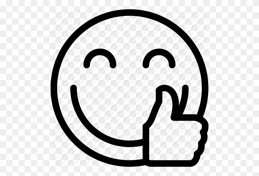 512x512 Smiley Face Thumbs Up Clipart Blanco Y Negro Clipartsgram - Smiley Face Clipart Blanco Y Negro