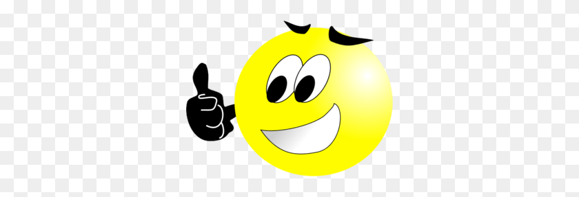 300x227 Smiley Face Wink Thumbs Up - Winky Face Clipart