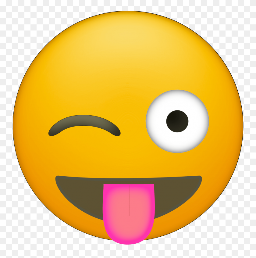 2083x2101 Smiley Face With Tongue Hanging Out Free Download Clip Art - Disgusted Face Clipart