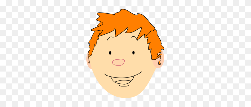 261x299 Smiley Faced Ginger Boy Clip Art - Ginger PNG