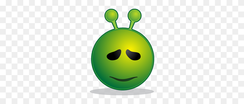 222x300 Smiley Green Alien Sorry Clipart Png For Web - Sorry PNG