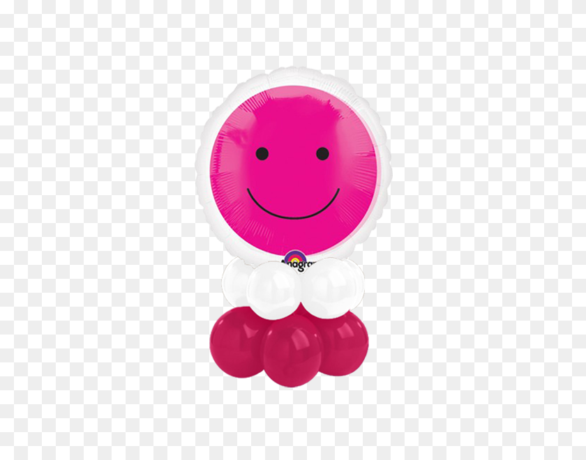 600x600 Smiley Pink - Pink Balloons PNG