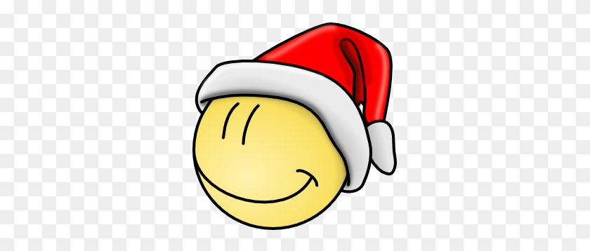 291x298 Smiley Santa Face Clip Art Free Vector - Happy Face Clip Art Free