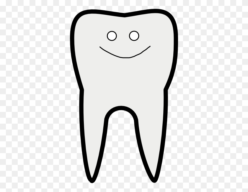 366x592 Smiley Tooth Clip Art - Sad Tooth Clipart