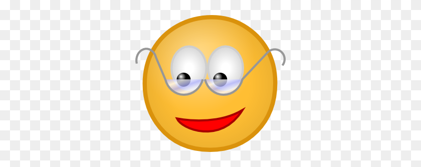 300x273 Smiley With Glasses Clip Art - Tofu Clipart