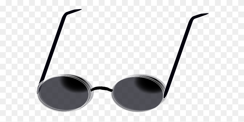600x361 Smiley Con Gafas Clipart Vector Libre En Dibujo De Oficina Abierta - Gafas De Sol Negras
