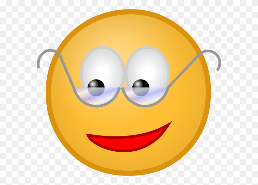 600x545 Smiley With Glasses Png, Clip Art For Web - Clipart Smiley