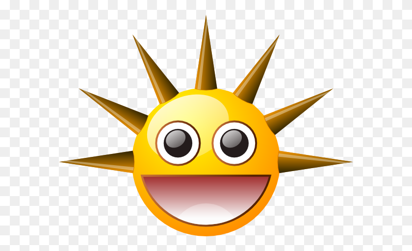 600x452 Smiley Con Picos Clipart - Spikes Png