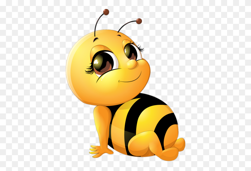 400x513 Smileys Bee, Cartoon Bee - Cute Bee Clipart