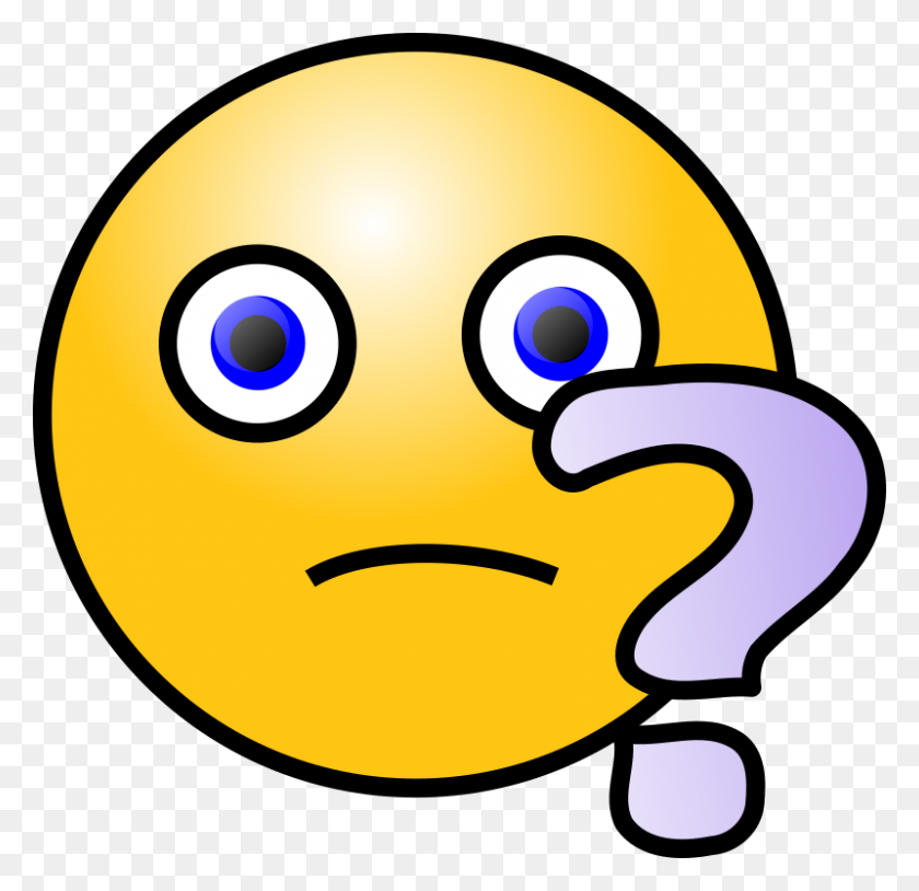 800x774 Smileys Clipart Question Mark - Tired Face Clipart