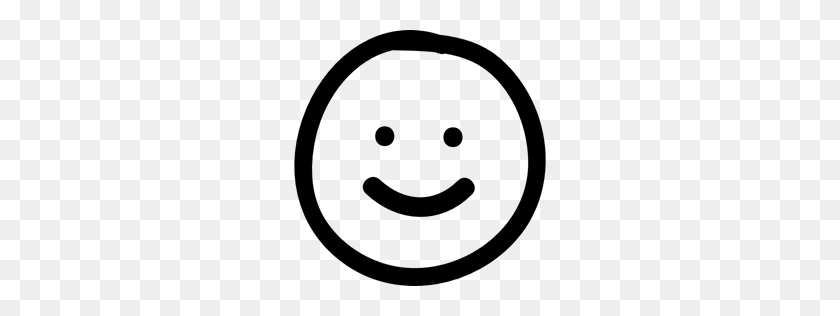 256x256 Smileys, People, Emotion, Hand Drawn, Interface, Smiles, Face - Hand Drawn Circle PNG
