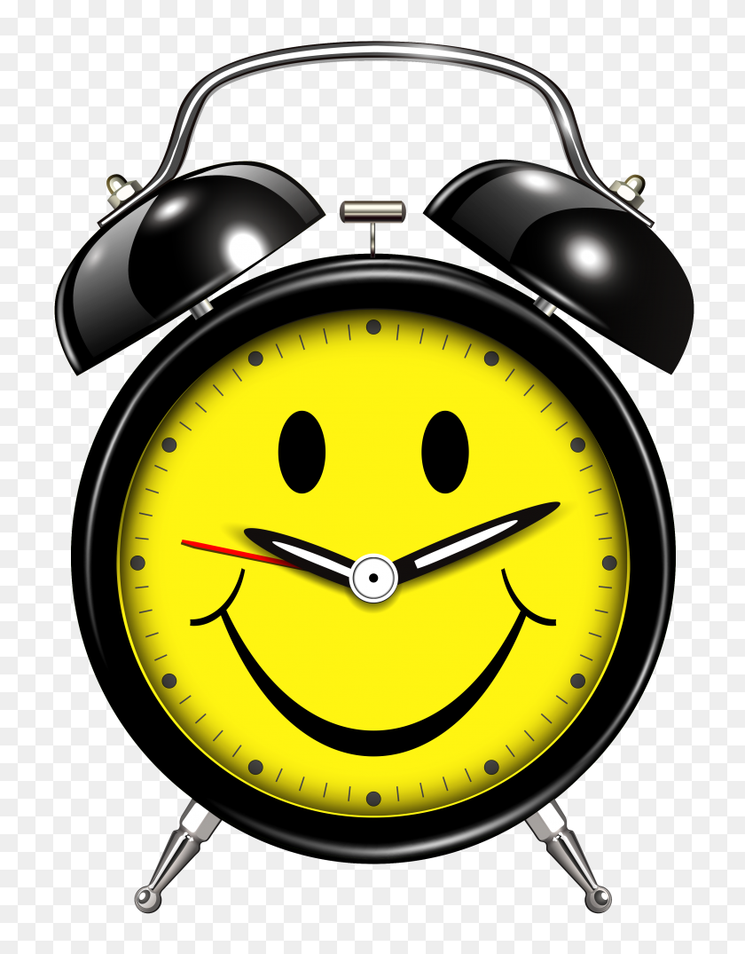 3167x4123 Smiling Alarm Clock Png Clip Art - Smile Clipart