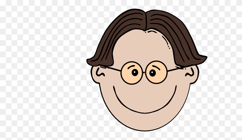 600x428 Smiling Boy With Glasses Clip Art - Glasses Clipart