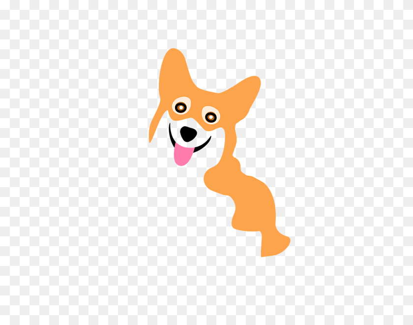 600x600 Smiling Corgi Pup Greeting Card For Sale - Corgi PNG