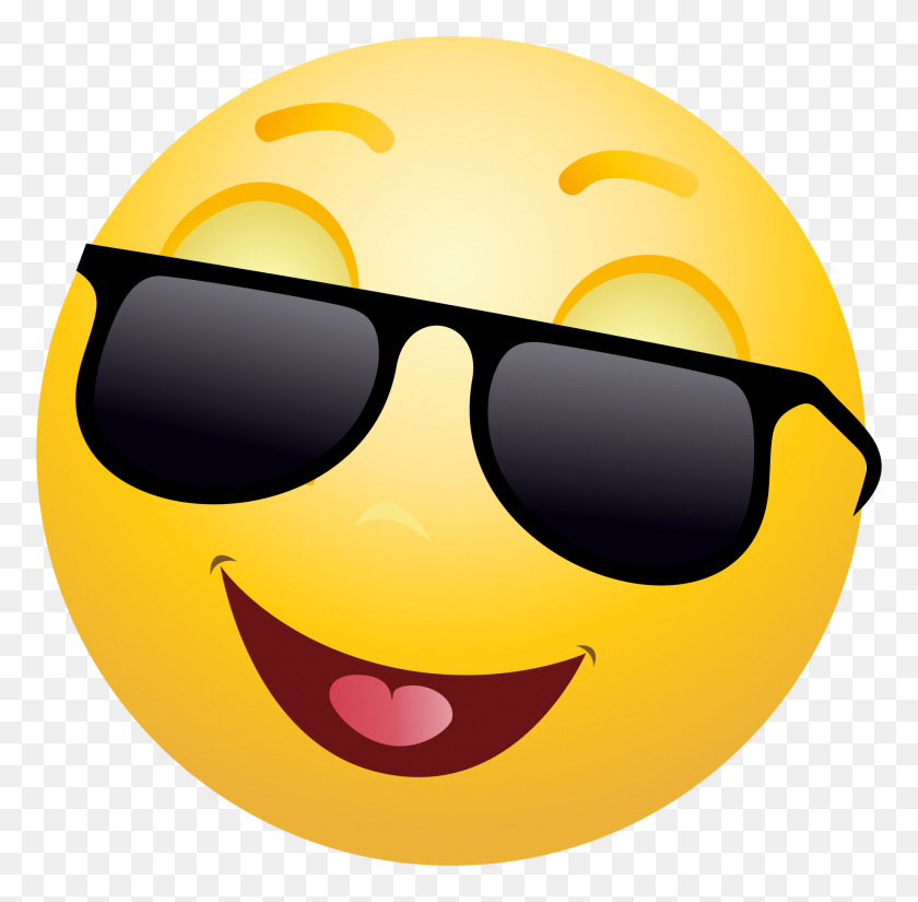 2038x2000 Smiling Emoticon Emoji With Sunglasses Clipart Info - Smiling Emoji PNG