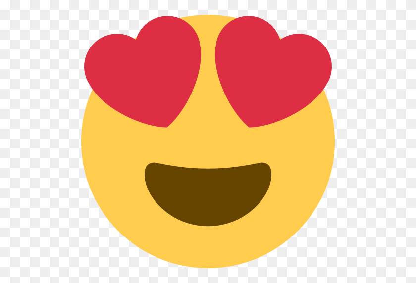 512x512 Smiling Face With Heart Eyes Emoji - Heart Eyes Emoji PNG