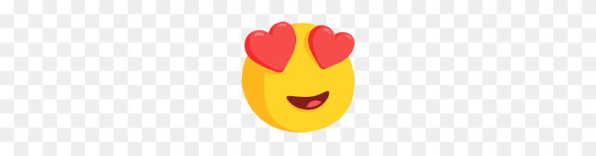 160x160 Smiling Face With Heart Eyes Emoji On Messenger - Heart Eye Emoji PNG