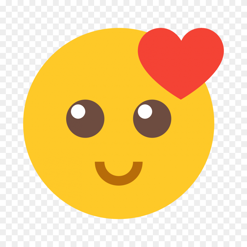 1600x1600 Smiling Face With Heart Icon - Smile Icon PNG