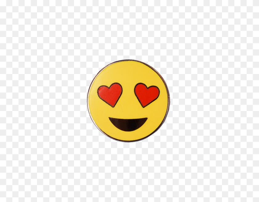 595x595 Smiling Face With Heart Shaped Eyes Pinhype - Heart Eyes PNG