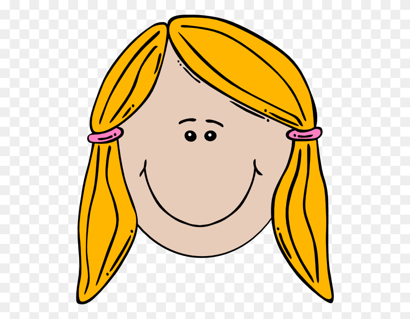 528x594 Улыбающееся Лицо Девушки Картинки Бесплатный Вектор - Девушка С Вьющимися Волосами Клипарт