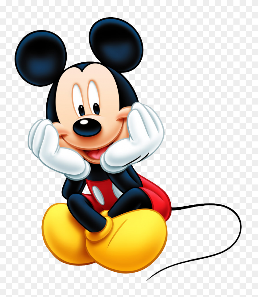 838x974 Smiling Mickey Png Image - Mickey PNG