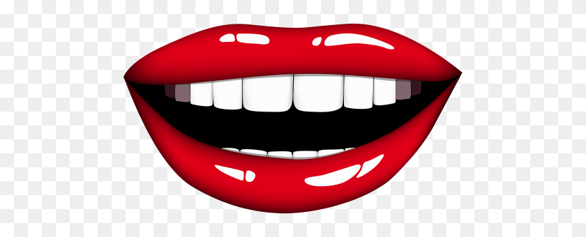 500x280 Smiling Mouth Png Clipart - Red Lips PNG