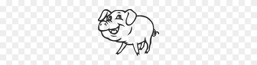 200x155 Smiling Pig Png, Clip Art For Web - Show Pig Clip Art