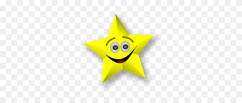 300x300 Smiling Star Clip Art - Yellow Star Clipart