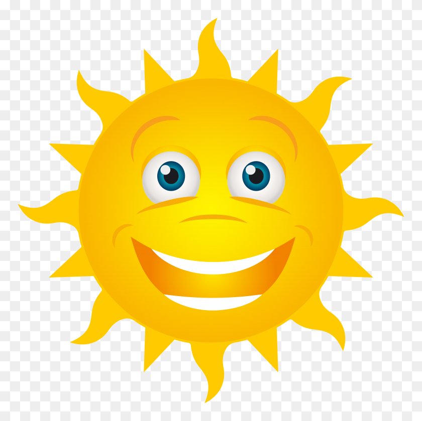 8000x8000 Smiling Sun Clip Art Free Clipart Happy Sunday Sunshine Outdoor - Outdoor Clipart