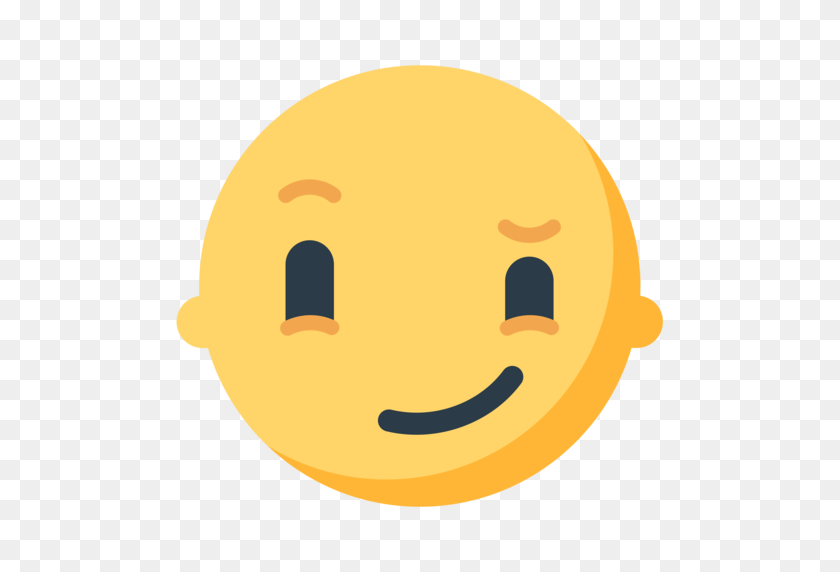 512x512 Smirking Face Emoji - Smirk Emoji Png