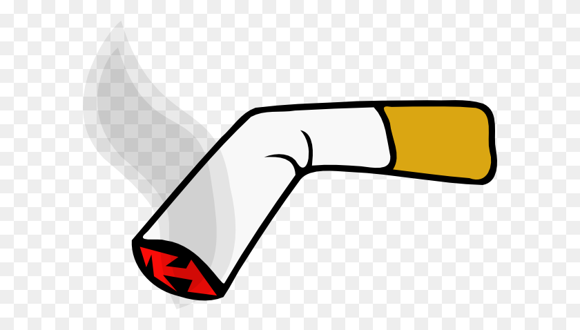 600x418 Smoke Cigarette Clip Art - Smoking PNG