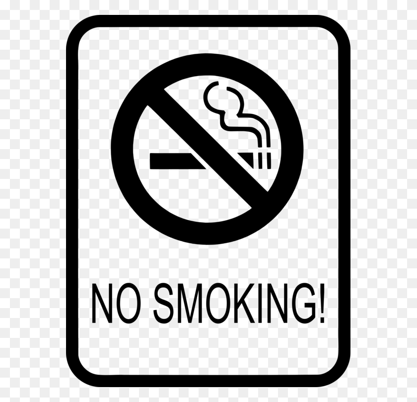 573x749 Smoking Ban Black And White Sign Hotel - Smoke Clipart Black And White