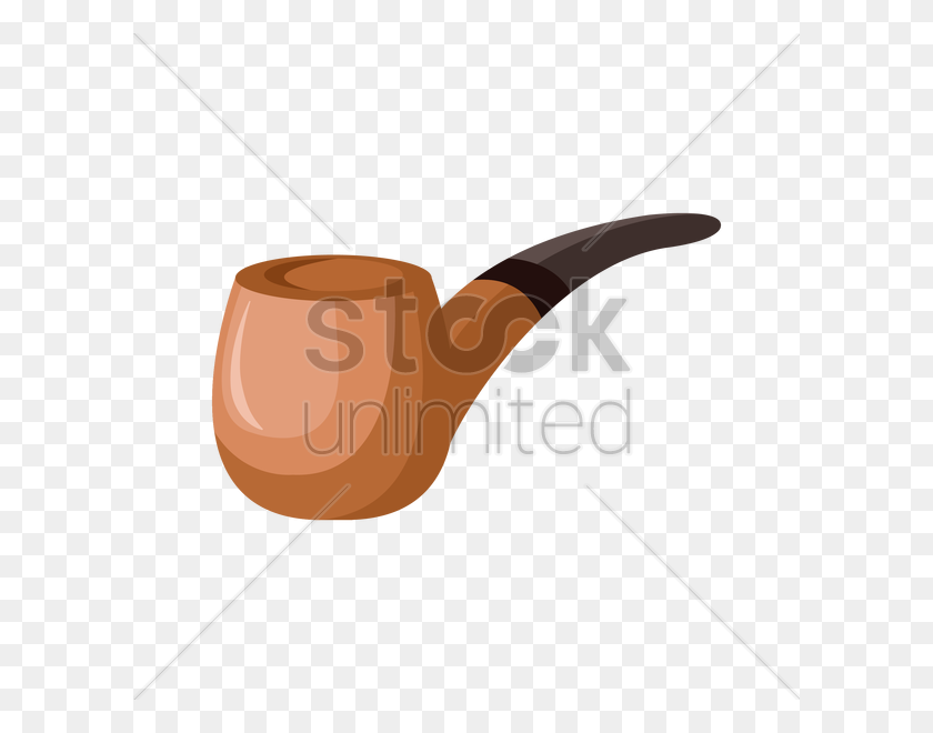 600x600 Smoking Pipe Vector Image - Tobacco Pipe Clipart