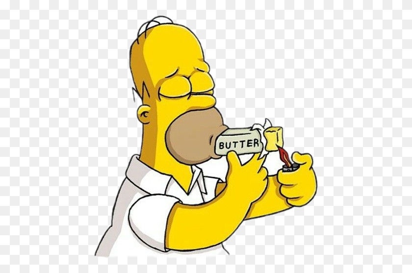 457x497 Smoking Simpsons - Simpsons Clipart