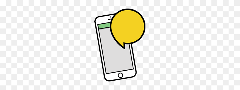 256x256 Sms, Телефон, Iphone, Значок Текстового Сообщения - Текстовое Сообщение Клипарт