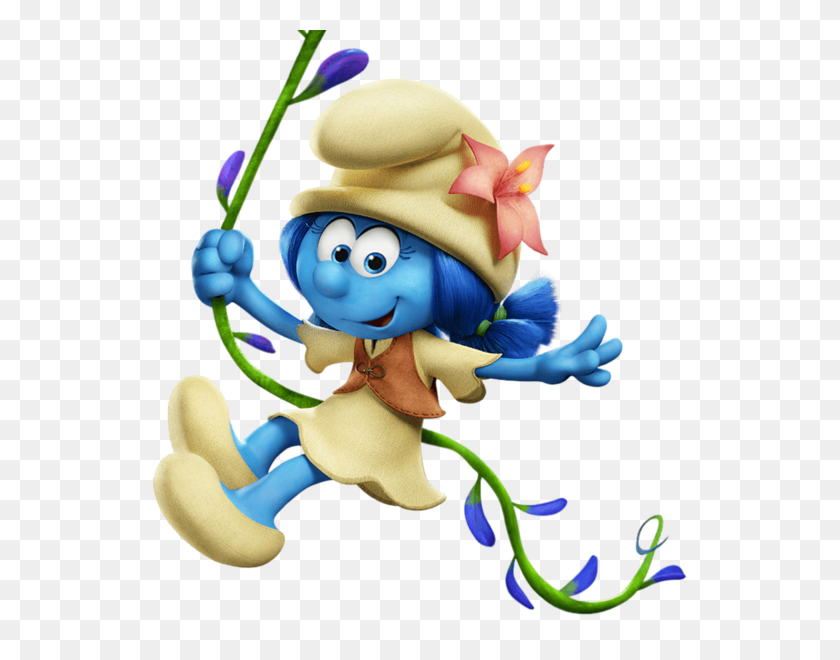 553x600 Smurfs, Lost Village - Animated PNG