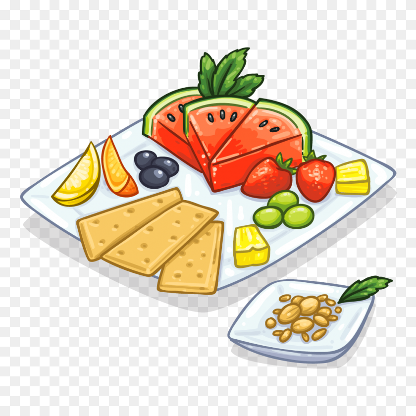 1024x1024 Snack Clipart Healthy Snack - Healthy Breakfast Clipart