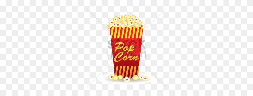 260x260 Snack Food Clipart - Popcorn Bag Clipart