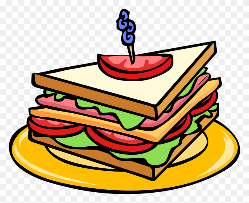 900x720 Snack Sandwich Clipart, Explore Pictures - Snack Clipart Free
