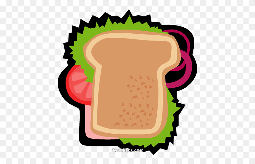460x480 Snack, Sandwich Royalty Free Vector Clip Art Illustration - Snack Clipart Free