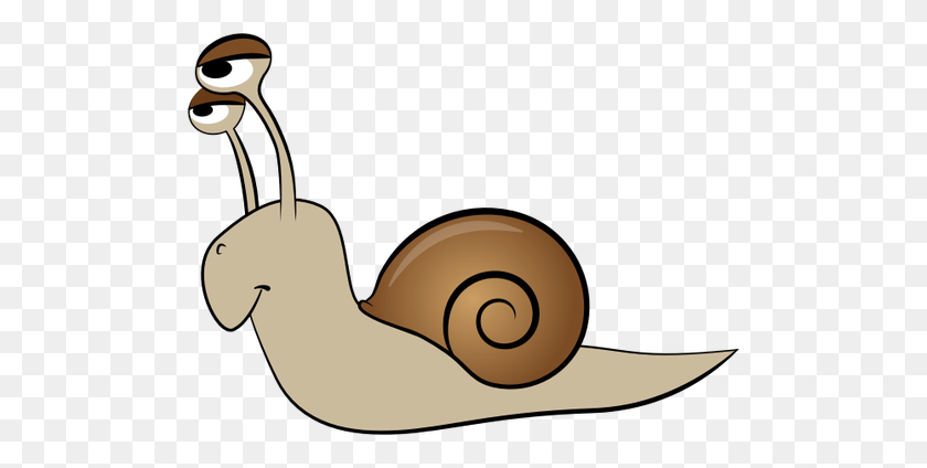 500x364 Snail Cartoon Art - Slug Clipart
