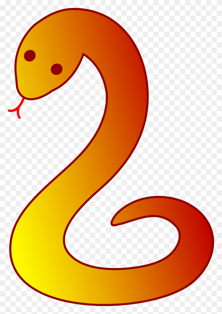 830x1200 Snake Clipart - Snake Tongue Clipart
