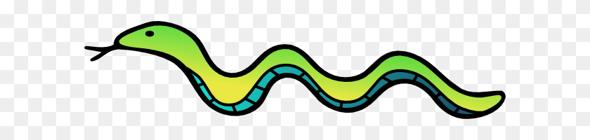 600x140 Clipart De Color De Serpiente Es Gratis - Cute Snake Clipart