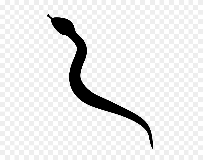 472x600 Snake Silhouette - Serpent PNG