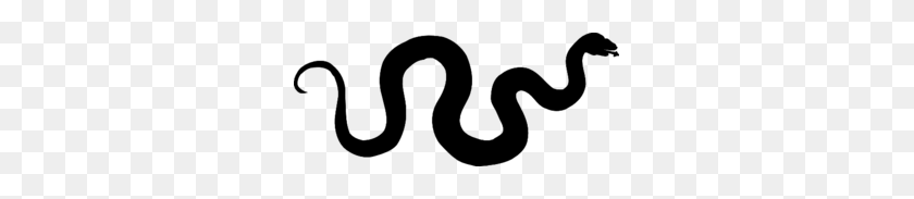 299x123 Snake Silhouette Clip Art - Snake Clipart Black And White
